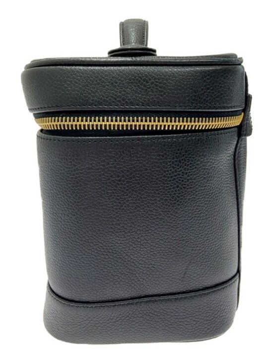 Chanel Caviar Leather Vanity Bag Black Handbag - Picture 2 of 9